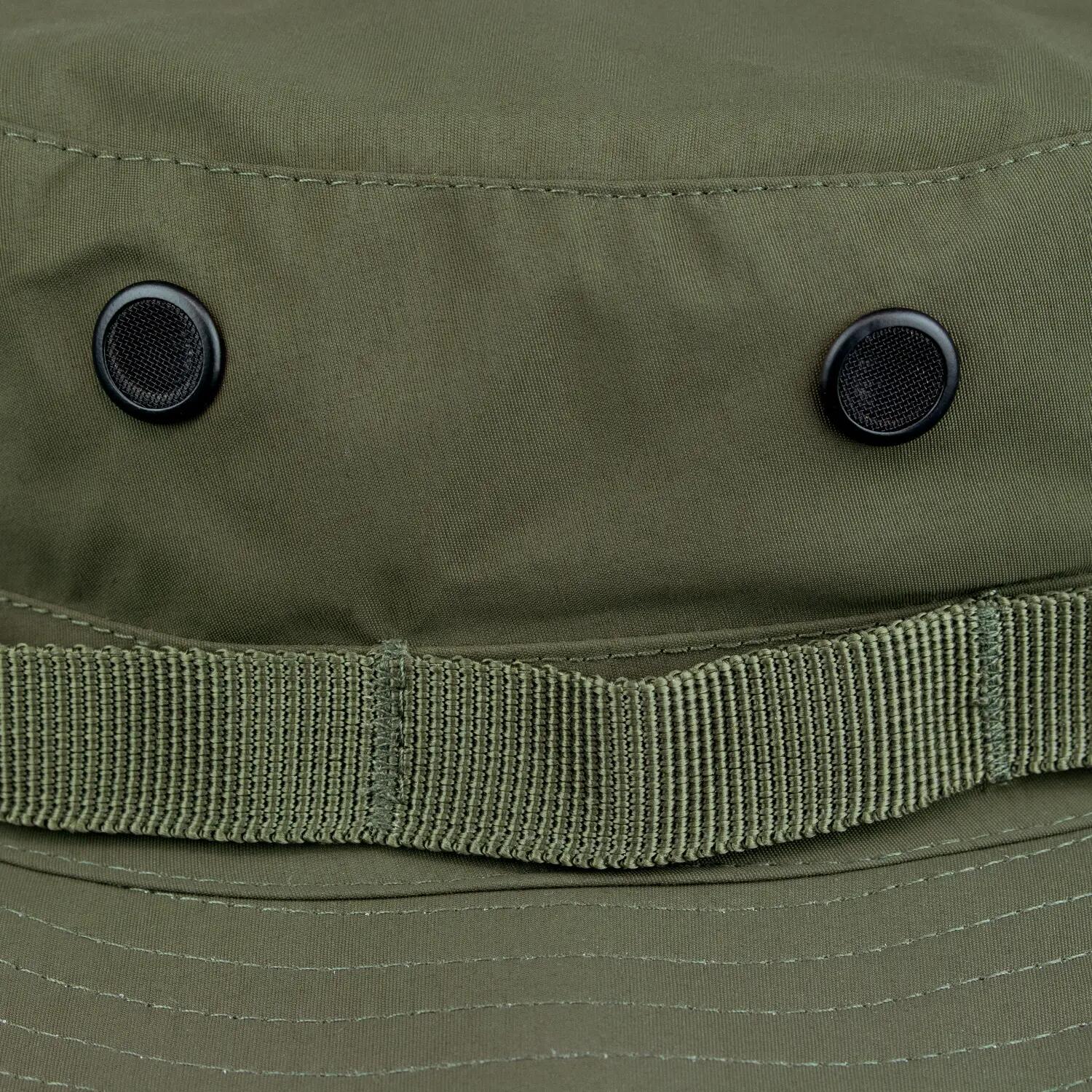 Boonie Hat - wasserdichter Anglerhut mit Belüftung und Kordel XXL Oliv 2/7