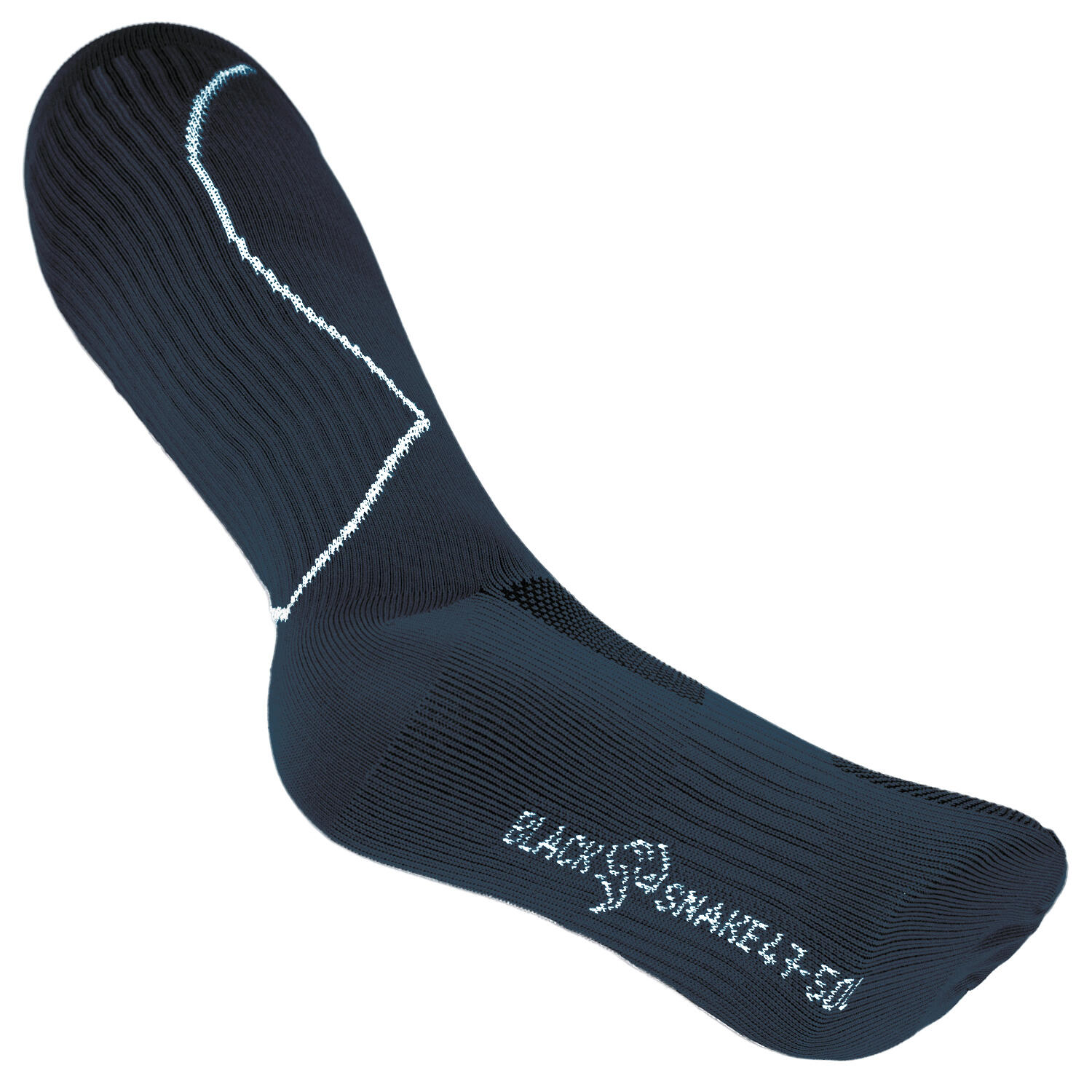 Sport Laufsocken mit Kompression | Kniestrümpfe | Damen und Herren | Dunkelblau 6/7