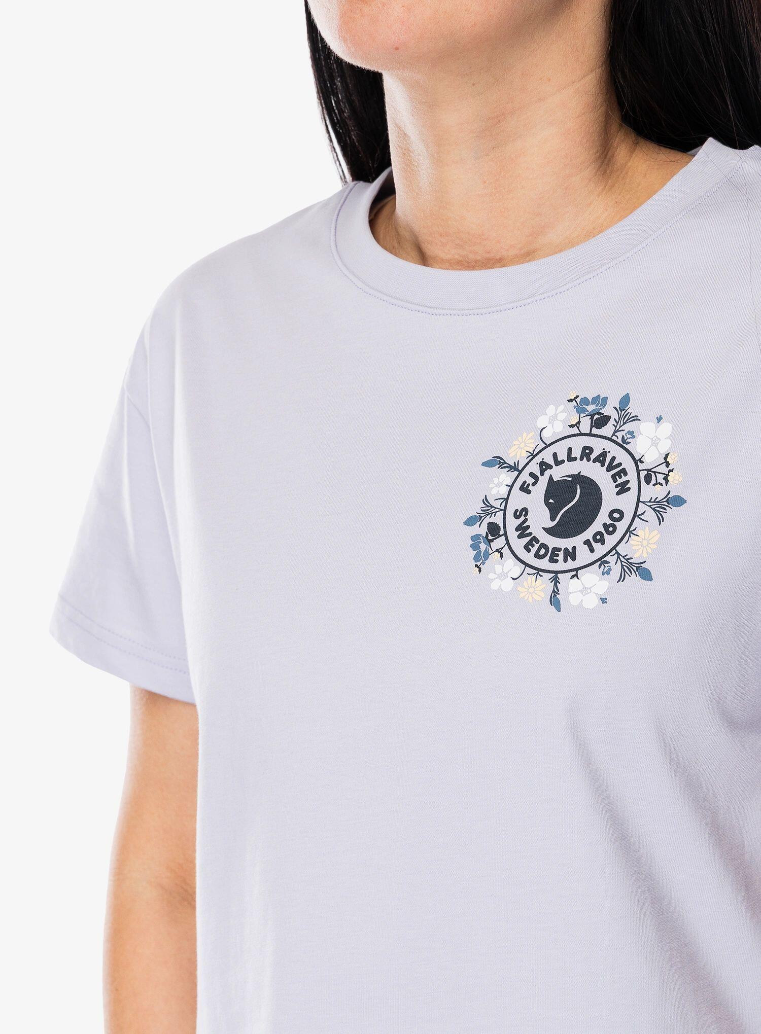 Koszulka bawełniana damska Fjallraven Fjallblomster Logo T-shirt 6/7