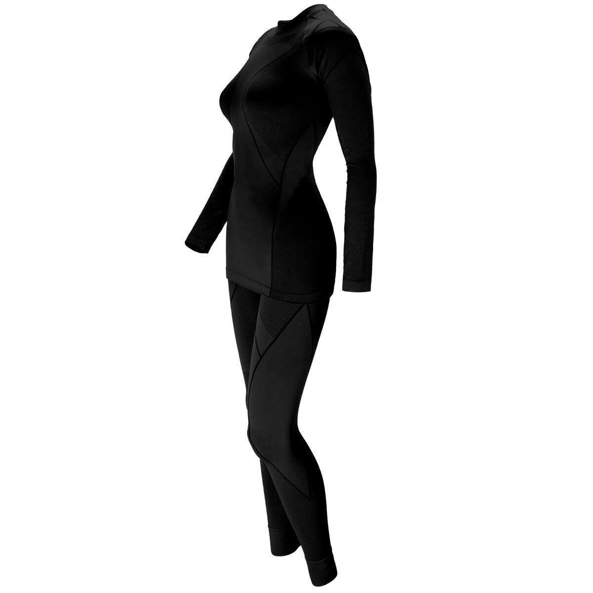 Black Snake Damen Seamless Funktionswäsche-Set - L/XL Schwarz 3/8