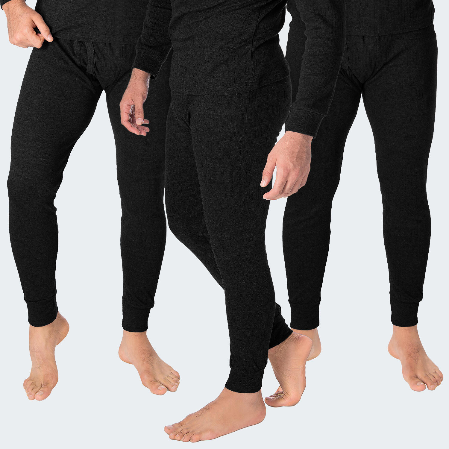 Thermounterhose Herren | Sportunterhose | Innenfleece | Schwarz 2/7