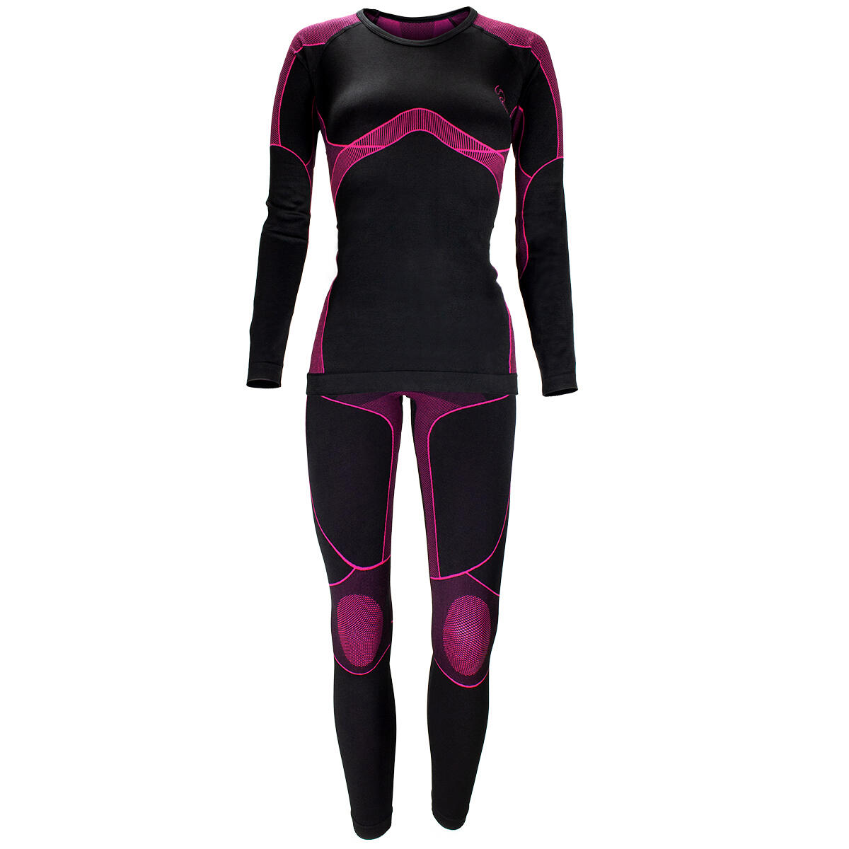 Black Snake Damen Seamless Funktionswäsche-Set - S/M Schwarz/Pink 2/8