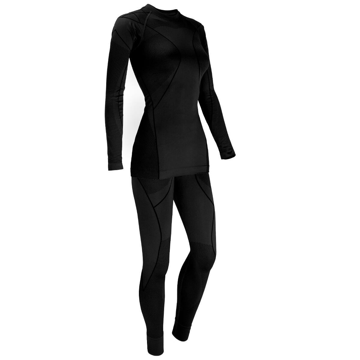 Black Snake Damen Seamless Funktionswäsche-Set - L/XL Schwarz 5/8