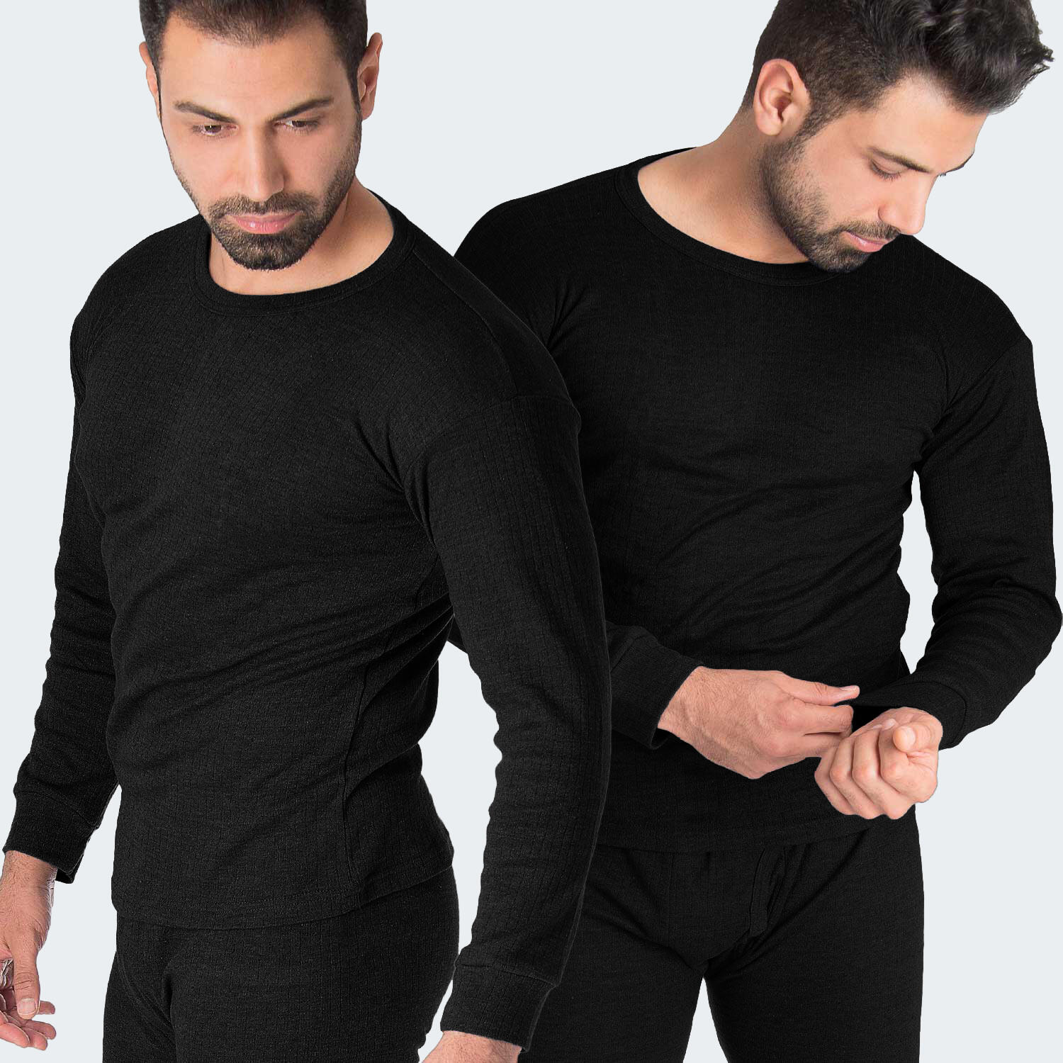 Black Snake Herren Unterhemd 'cushy' | Warmes Fleece-Unterhemd Schwarz-8/XXL 5/7