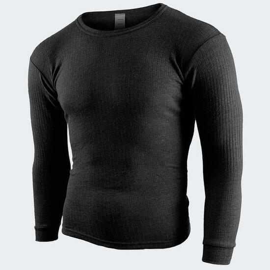 Black Snake Herren Unterhemd 'cushy' | Warmes Fleece-Unterhemd Schwarz-5/M