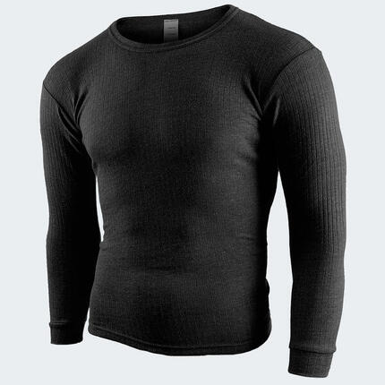 Black Snake Herren Unterhemd 'cushy' | Warmes Fleece-Unterhemd Schwarz-5/M