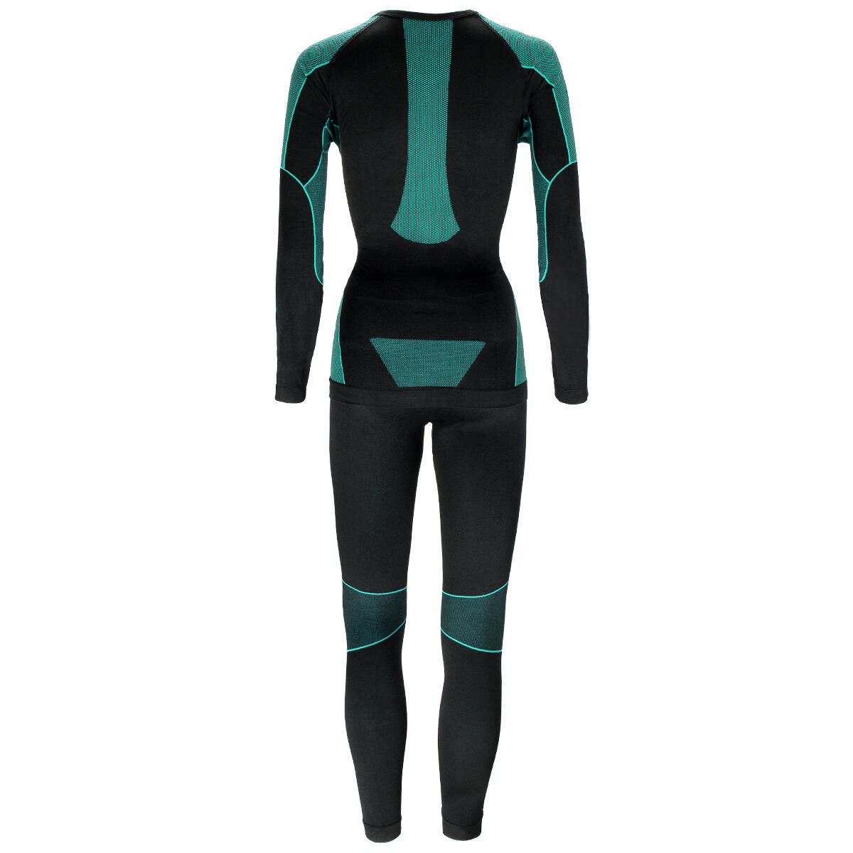 Black Snake Damen Seamless Funktionswäsche-Set - S/M Schwarz/Petrol 4/8