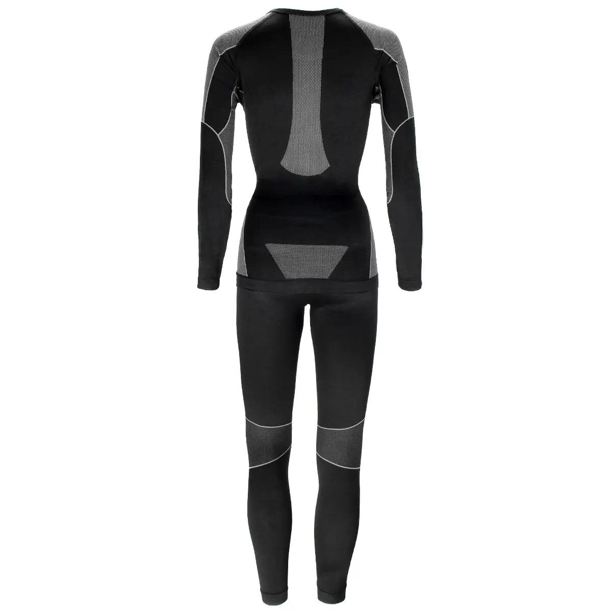 Black Snake Damen Seamless Funktionswäsche-Set - L/XL Schwarz/Grau 3/11
