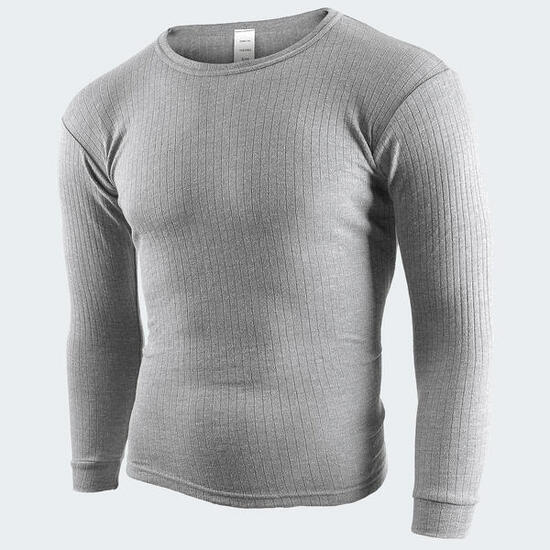 T-shirts thermique | Sous-vêtements | Hommes | Doublure polaire | Gris