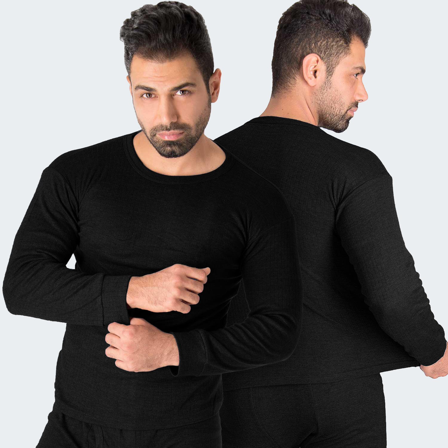 Black Snake Herren Unterhemd 'cushy' | Warmes Fleece-Unterhemd Schwarz-8/XXL 4/7