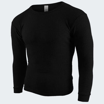 Black Snake Herren Unterhemd 'cushy' | Warmes Fleece-Unterhemd Schwarz-5/M