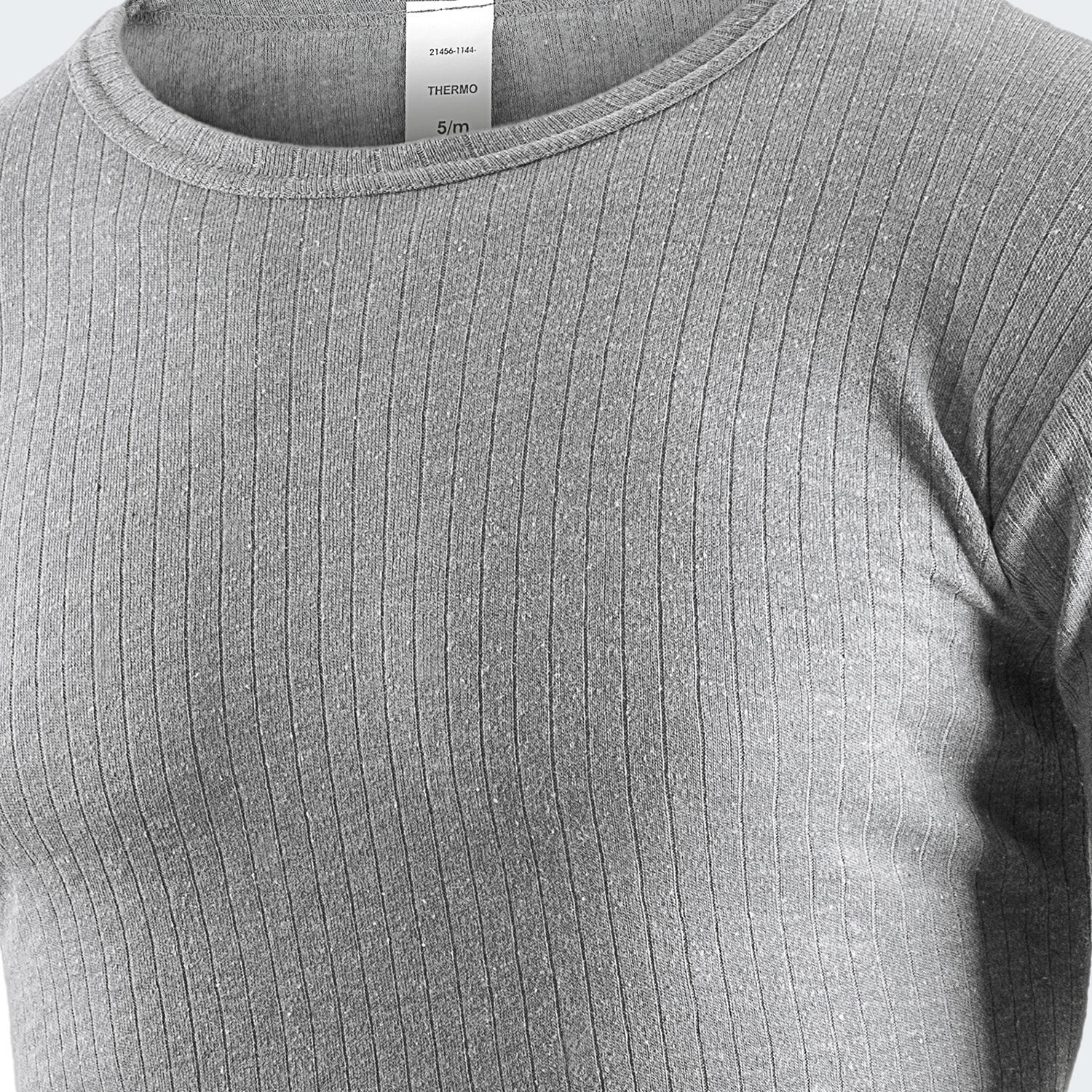 Maglietta termica | Maglia sportiva | Uomo | Pile interno | Grigio 4/7