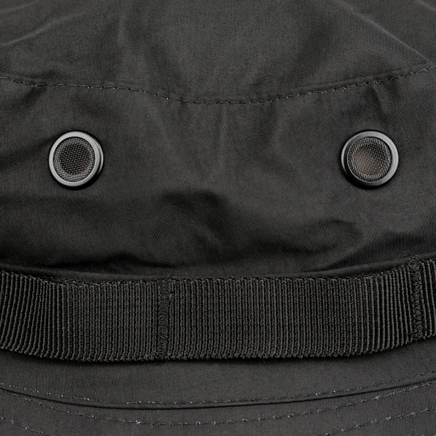 Boonie Hat - wasserdichter Anglerhut mit Belüftung und Kordel XXL Schwarz 2/7