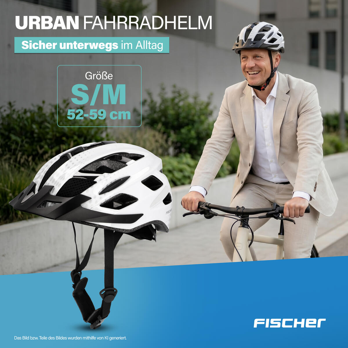 FISCHER Fahrradhelm Urban Lano S/M 2/7