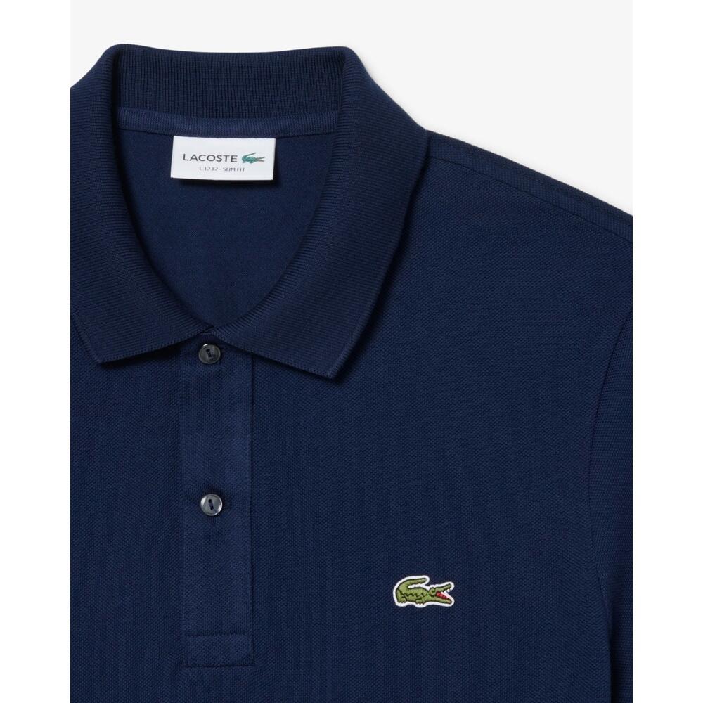 Polo Azul Marino Lacoste L.12.12 Slim Fit en Petit Piqué 5/6