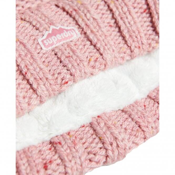 Berretto a pompon lavorato a maglia da donna Superdry 3/4