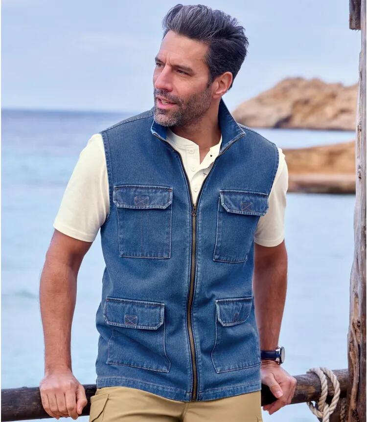 Gilet Sans Manches en Jean 2/5