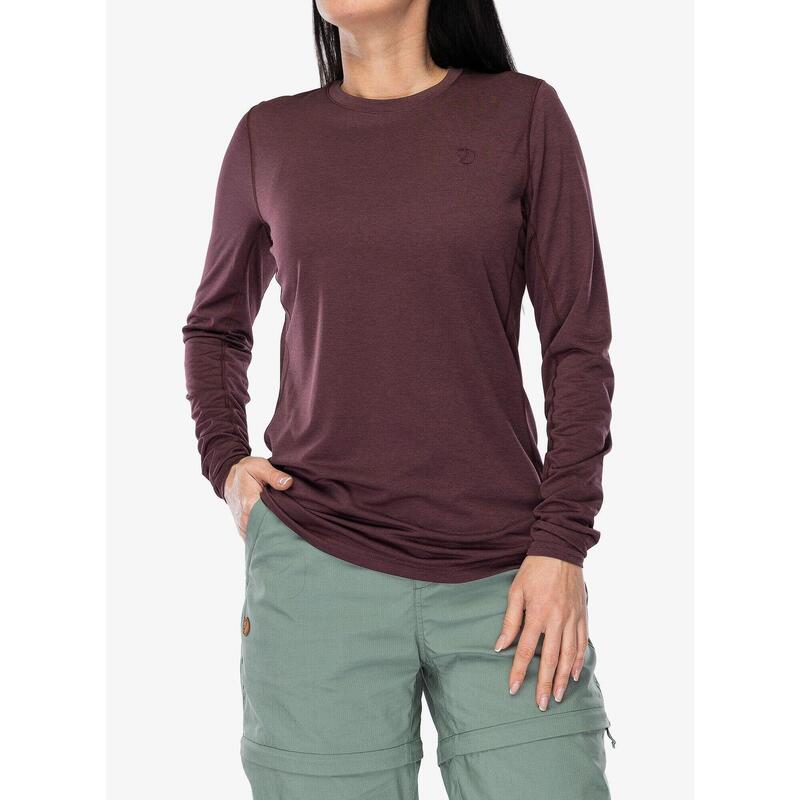Tricou cu maneci lungi, pentru sport Abisko Day Hike LS W femei