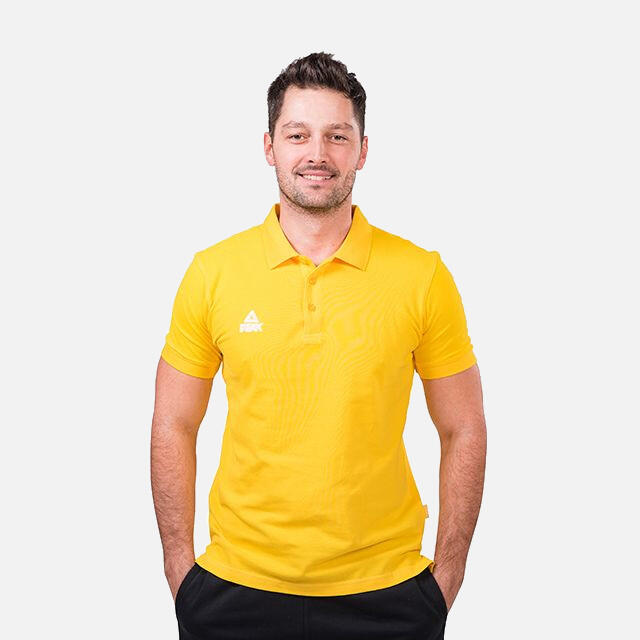 Tricou polo PEAK Crew Galben