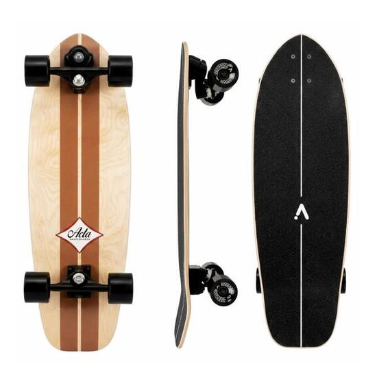 Surfskate Timber 31" – Bois Naturel - Planche de Surf-Skate en bois 7 Plis