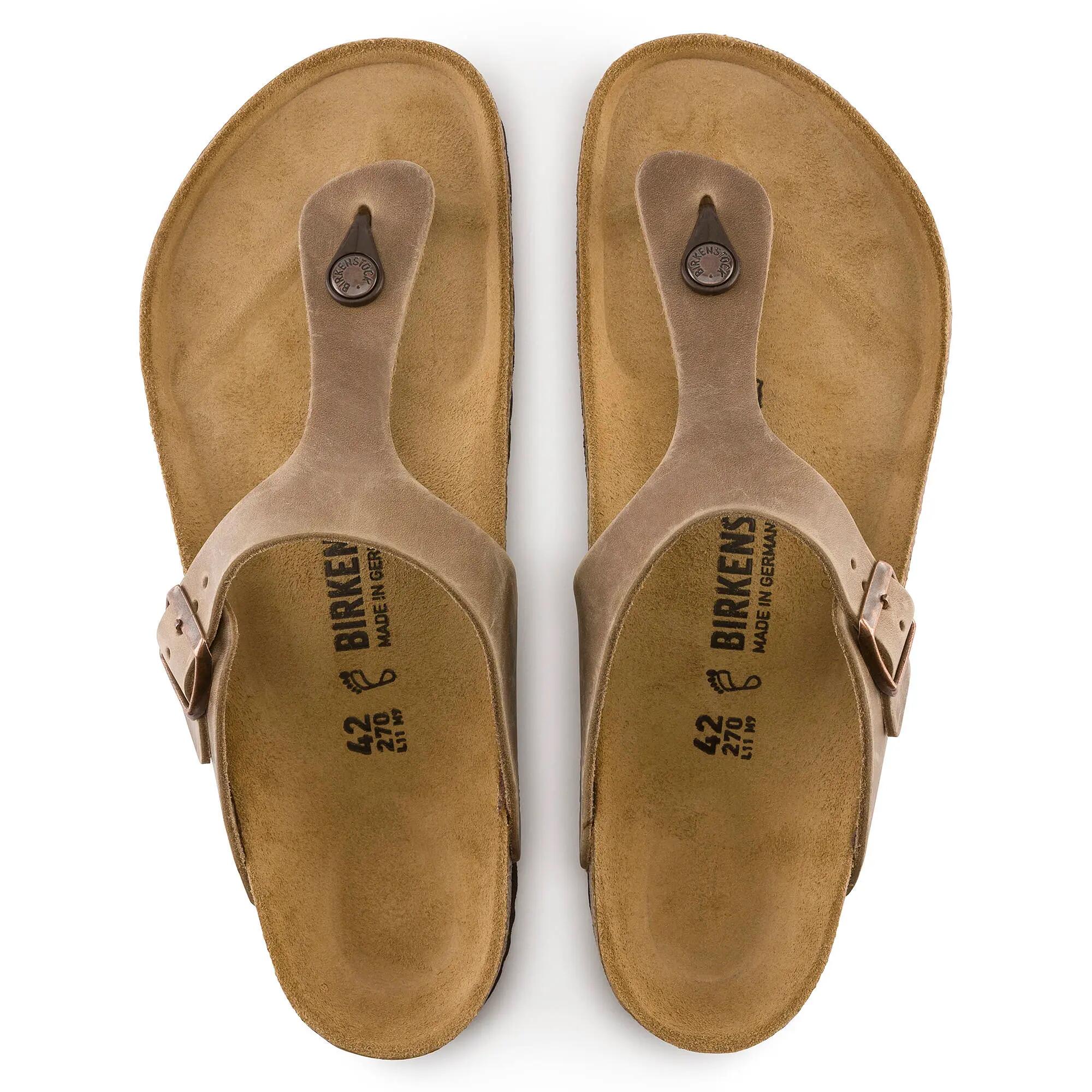Tongs femme Birkenstock Gizeh marron étroit 943813 6/8