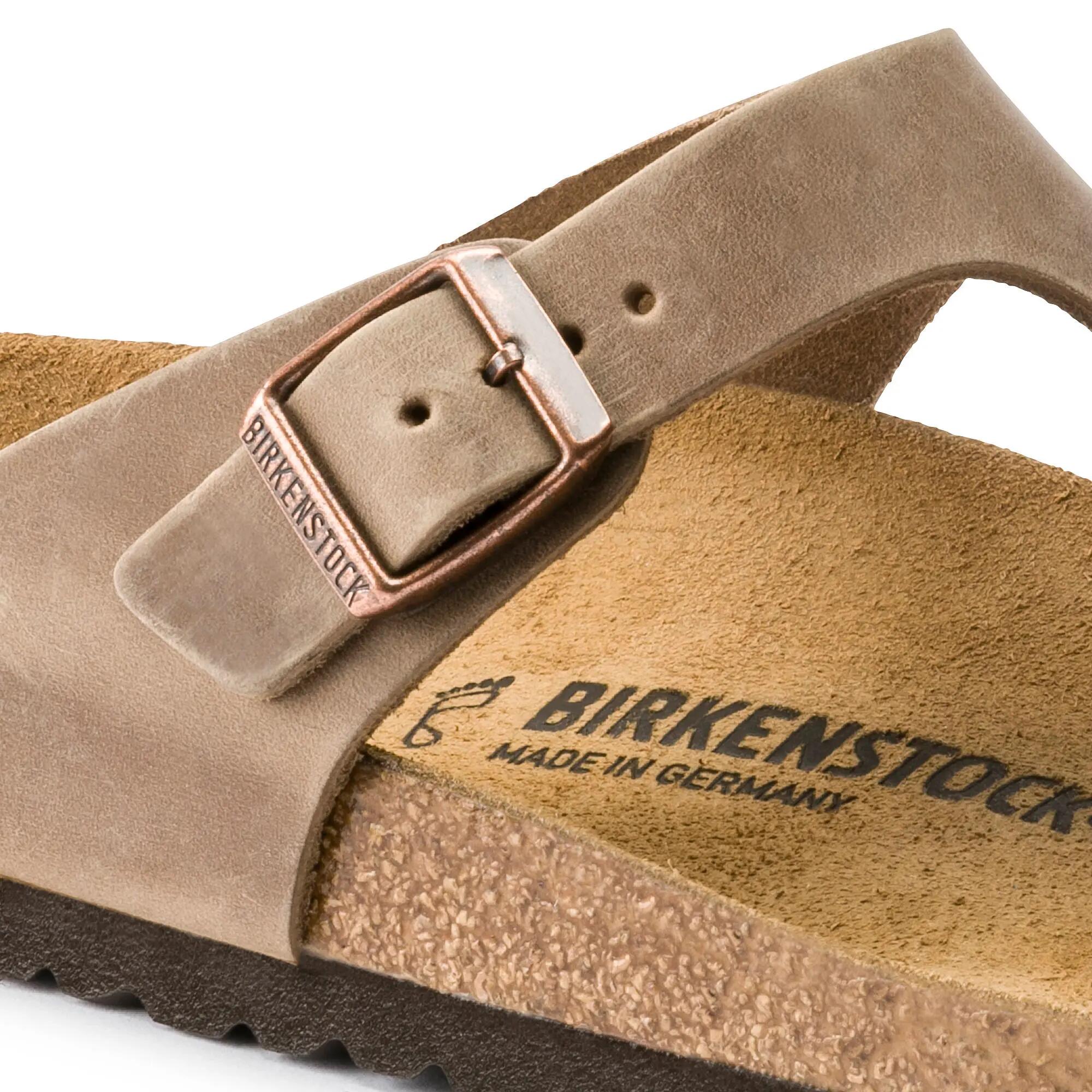 Tongs femme Birkenstock Gizeh marron étroit 943813 5/8