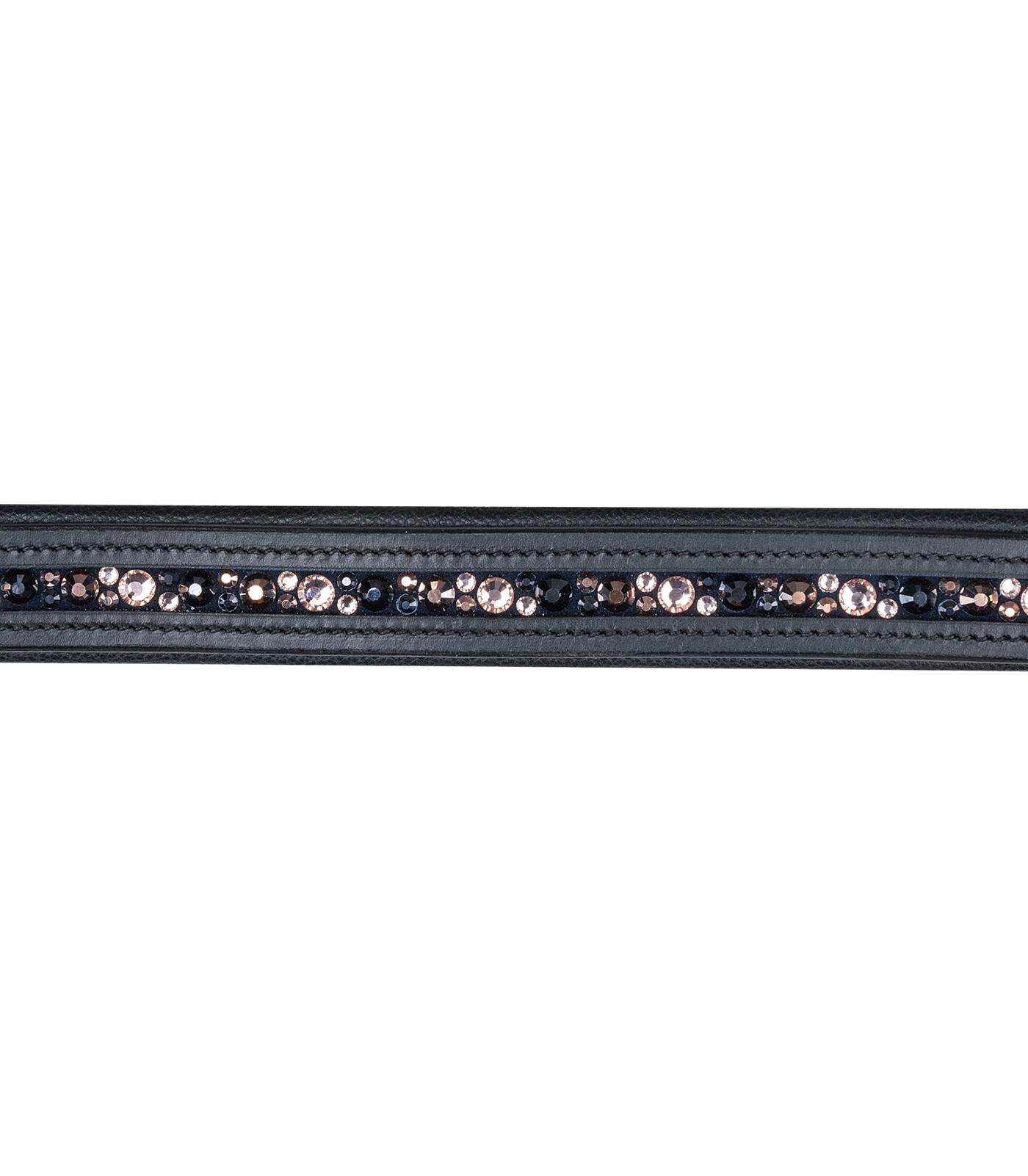 Waldhausen X-Line leren Halster Crystal - Zwart (Cob) (Cob) 5/5