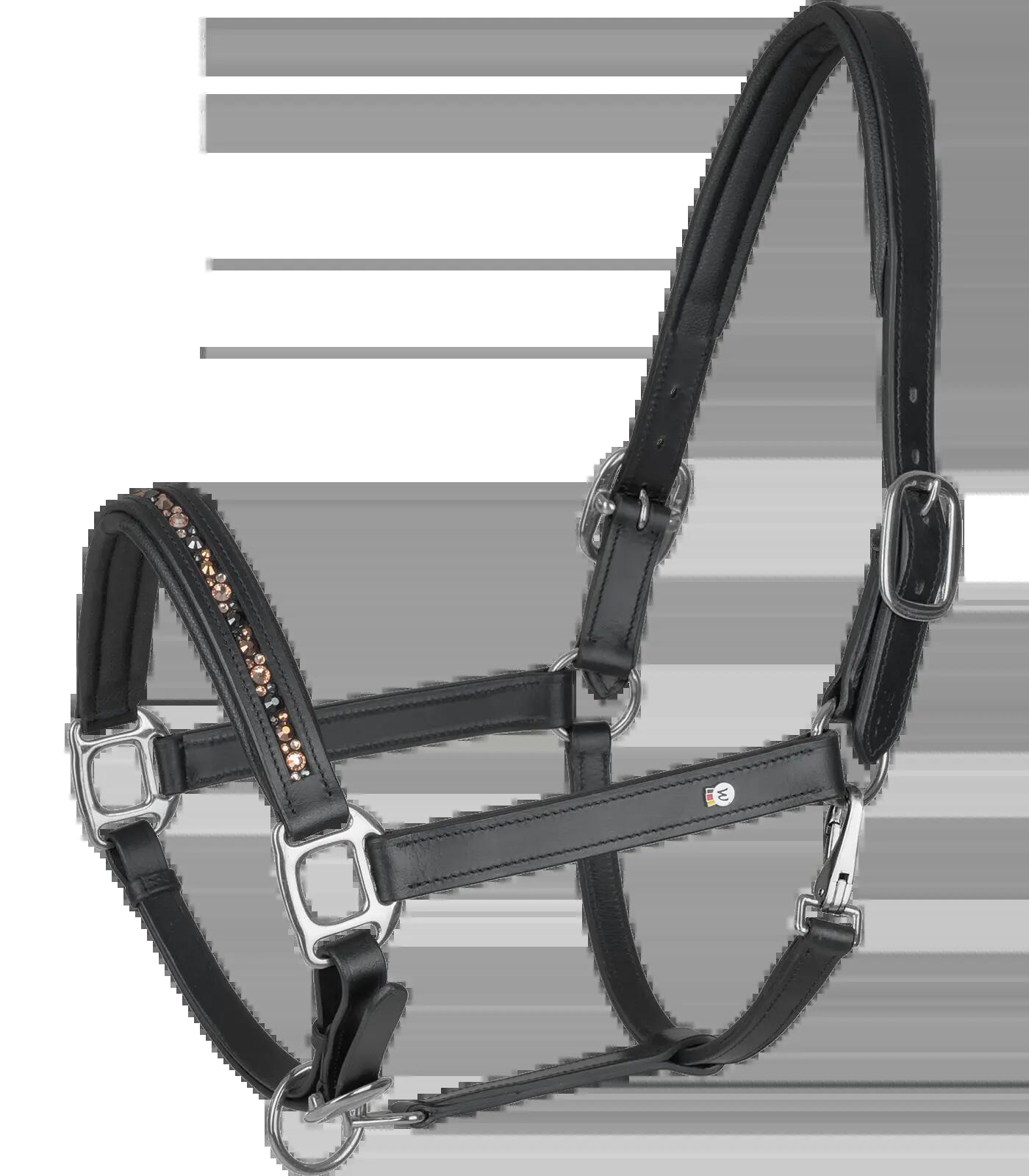 Waldhausen X-Line leren Halster Crystal - Zwart (Full) 4/5