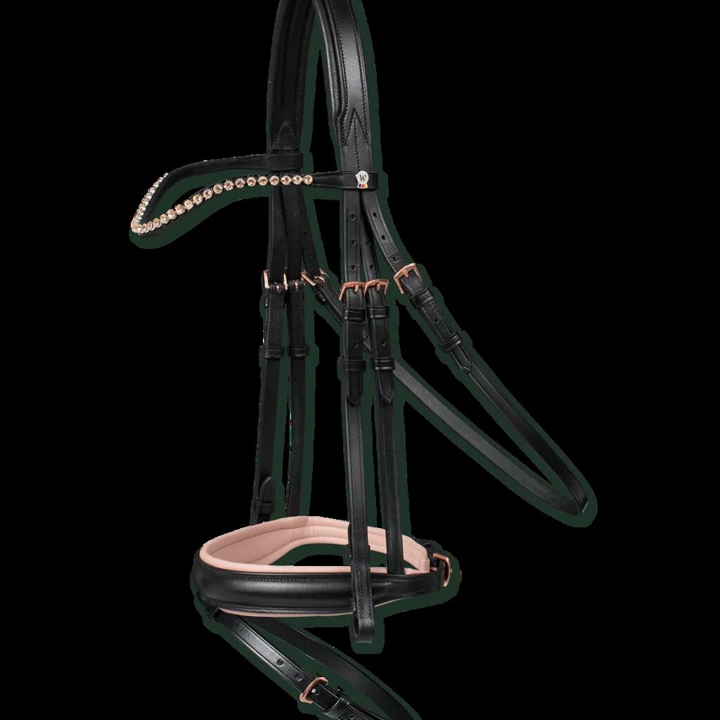 Combined noseband bridle pink Waldhausen X-Line