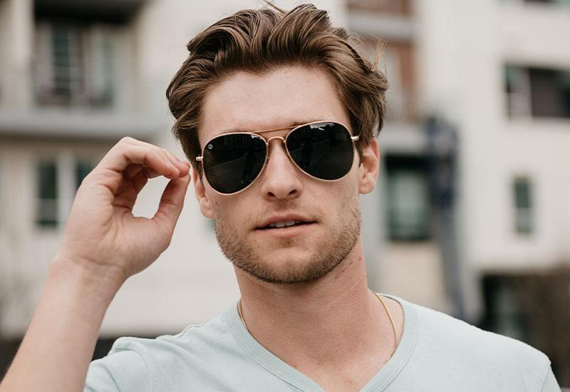 Lunettes de soleil adultes - Catégorie 3 Polarisée - Gold / Aviator Green Mile 5/5