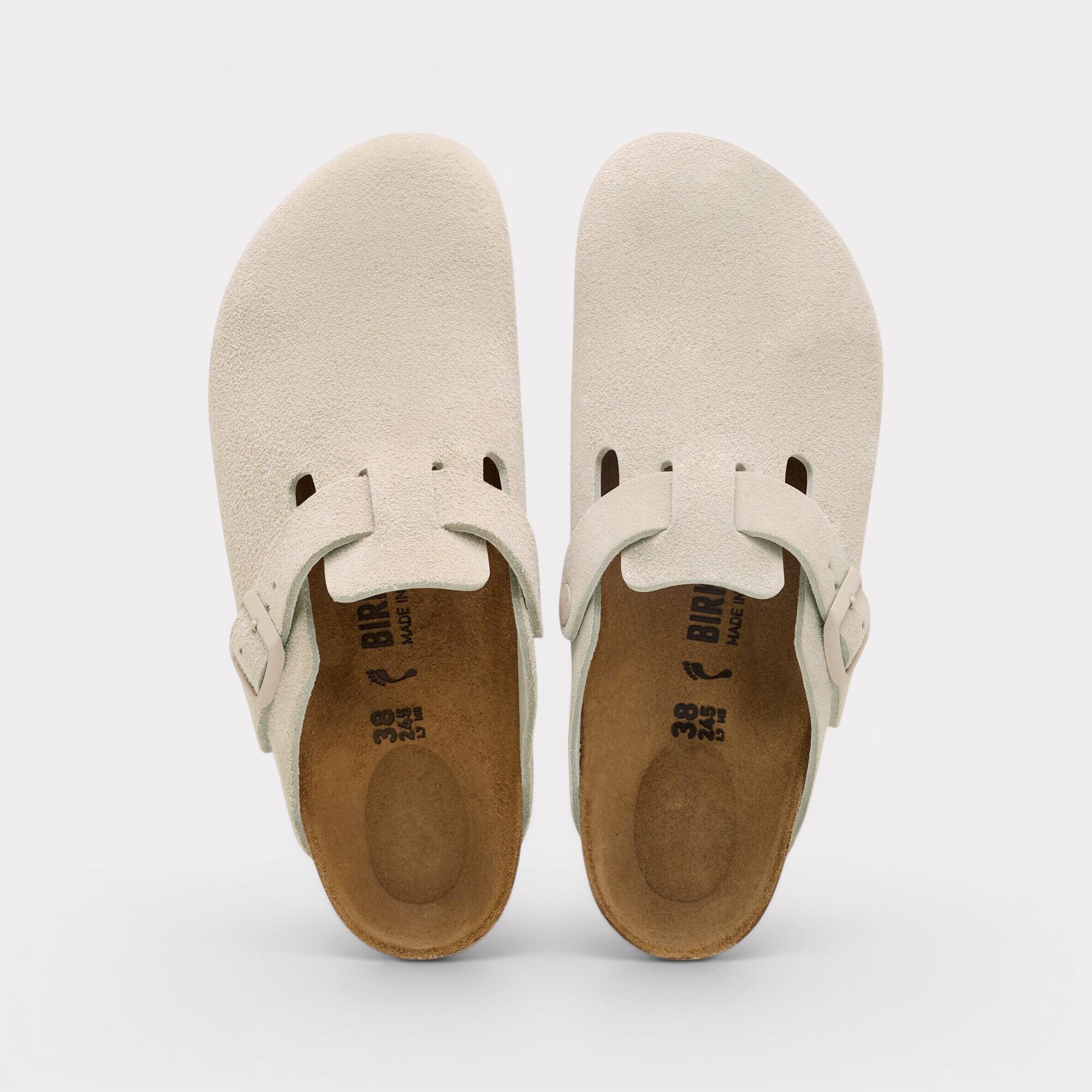 Birkenstock Boston - Oyster Suede 5/6