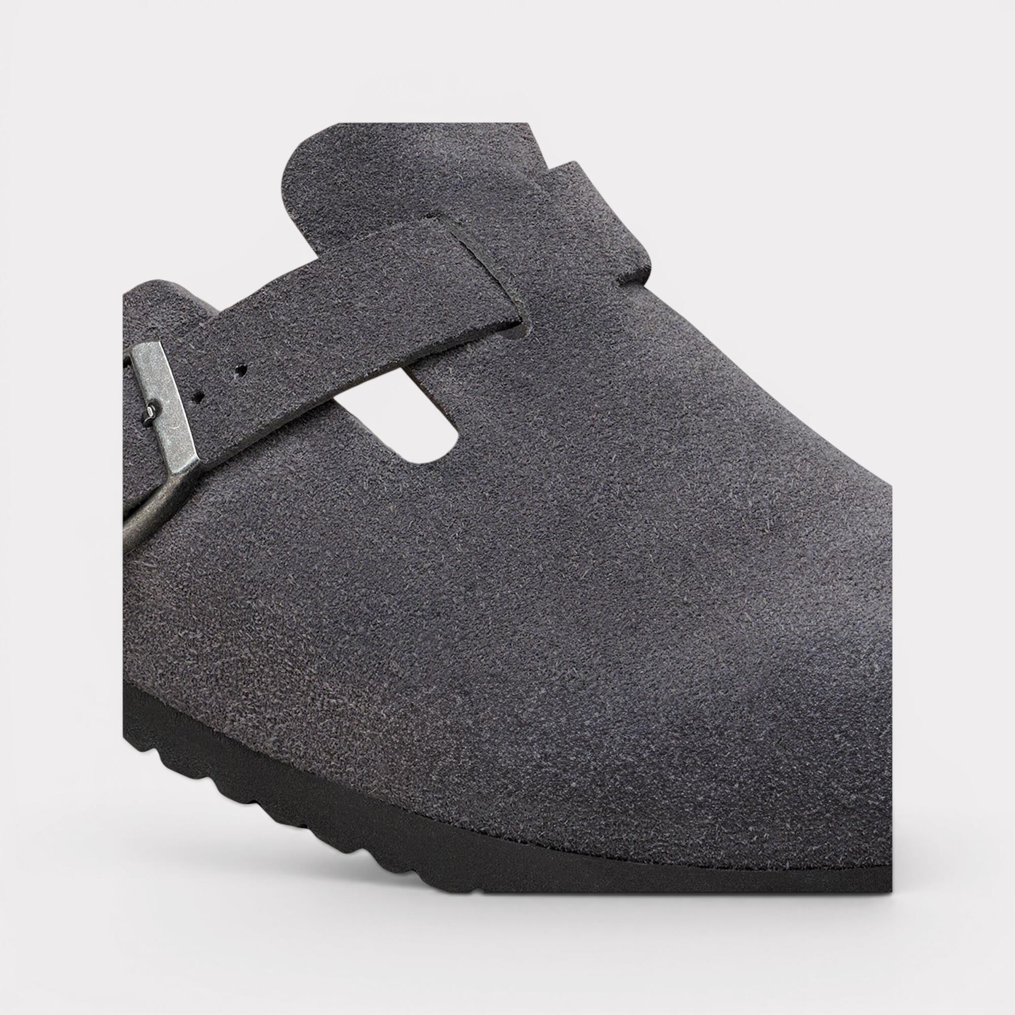 Birkenstock Boston - Charcoal Suede 6/6