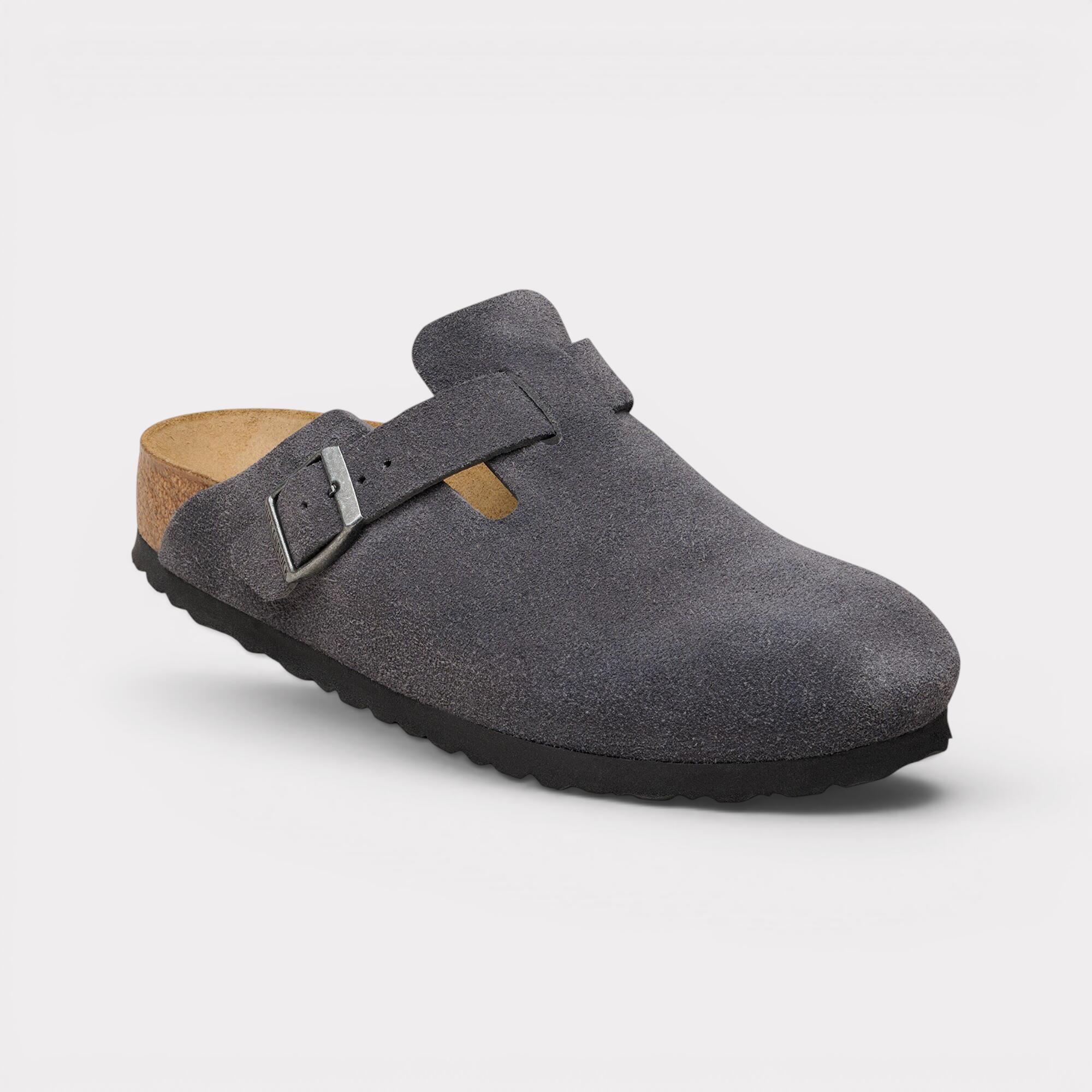 Birkenstock Boston - Charcoal Suede 4/6