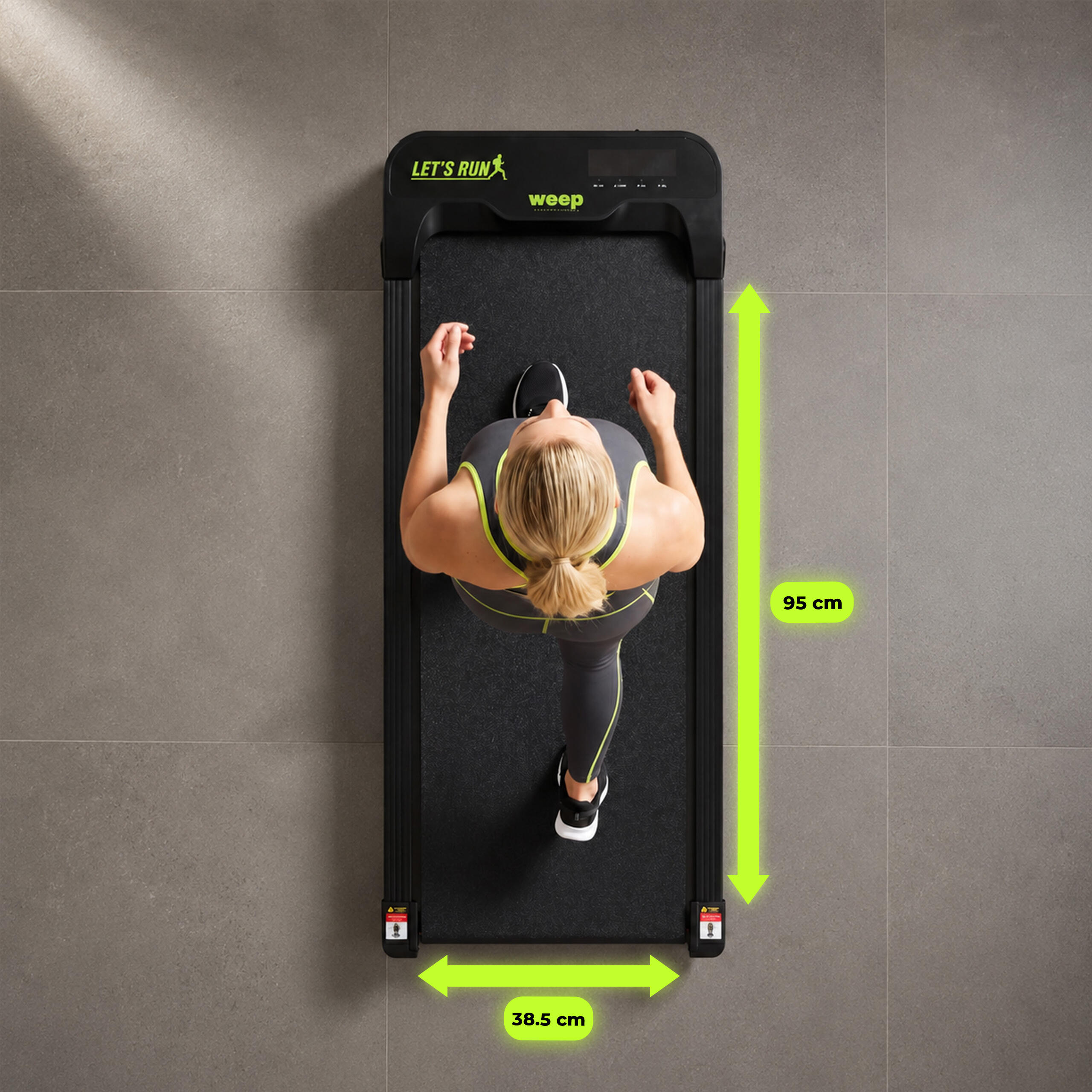 Skládací elektrický běžecký pás Weep STEP Walking Pad – 2 úrovně sklonu 5/6