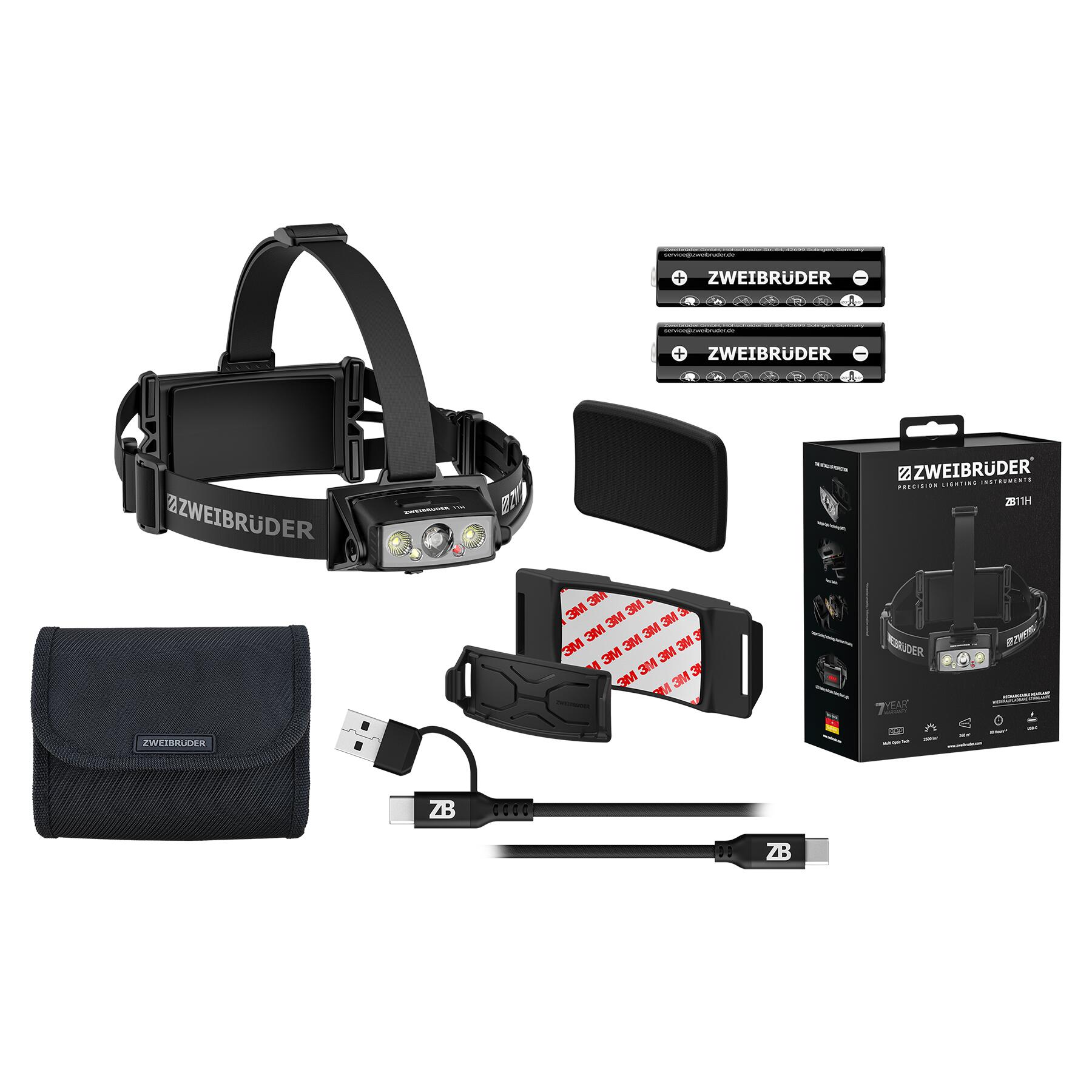 Lampe frontale rechargeable Zweibrüder ZB11H 5/5