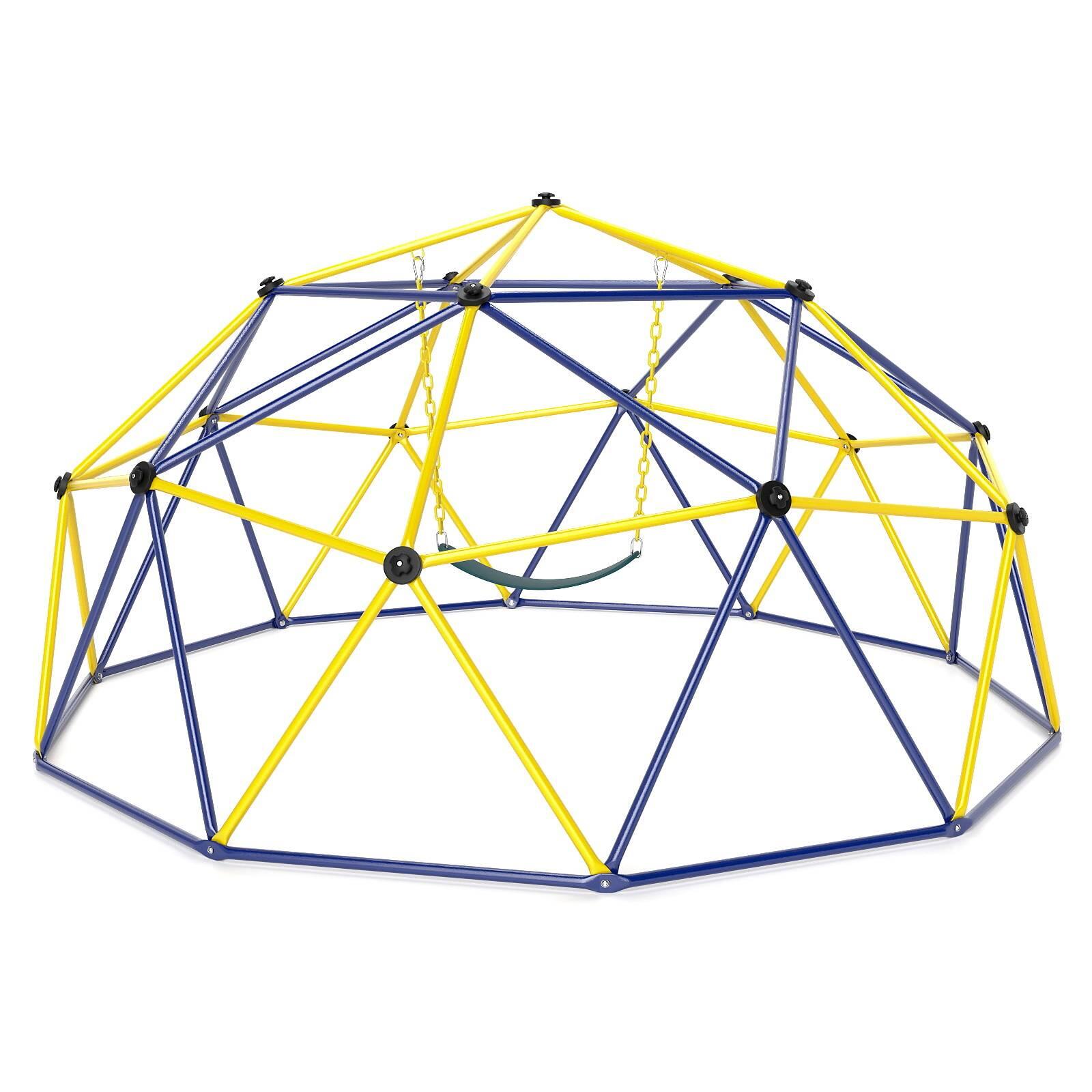 Climbing Frame 3-4 Person Metal Geometric Dome Green 305x305x156