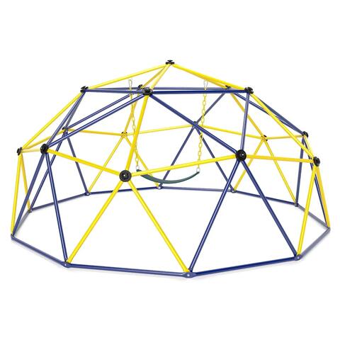 Steel Geometric Dome Climber w/Swing Set