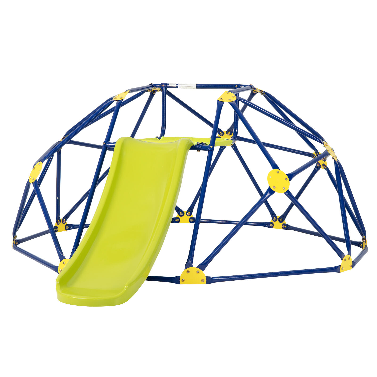 2-in-1 Dome Climber & Slide Set 150kg Yellow
