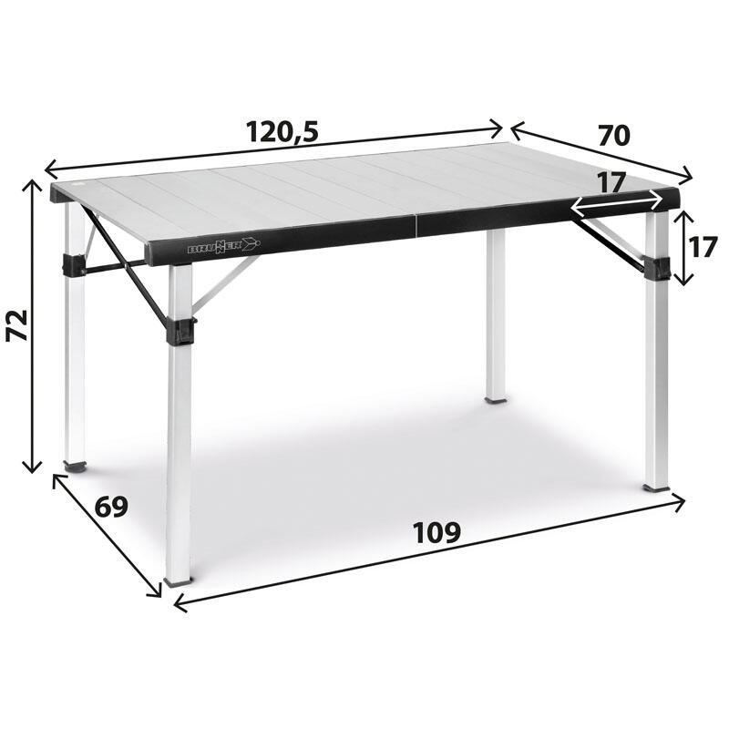 Brunner Titanium Quadra Compack 6 - campingtable 5/5