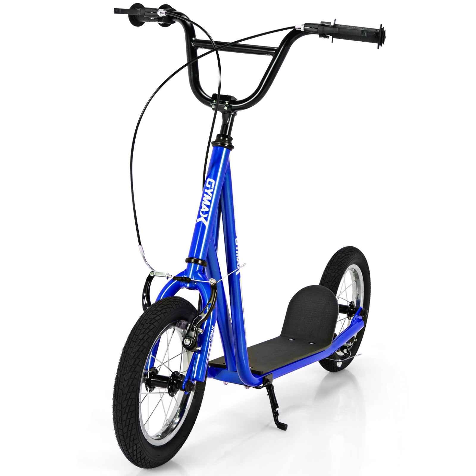 Kids Kick Scooter w/Dual Handbrakes Non-Slip Deck Navy