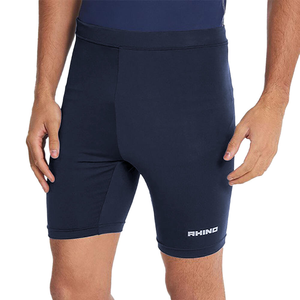 Mens Sports Base Layer Shorts (Navy) 2/3