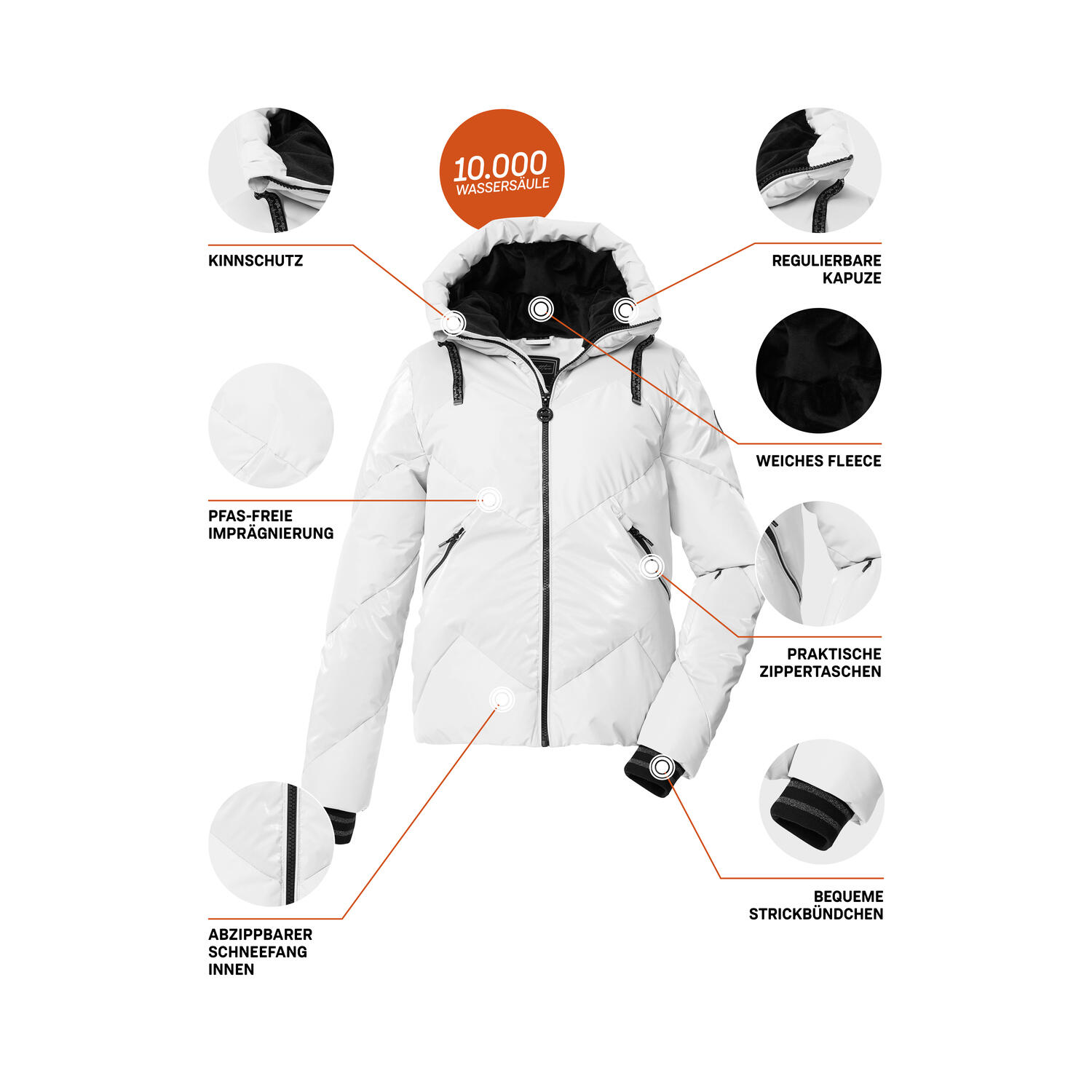 Damen Ski-Steppjacke KSW 113 WMN SKI QLTD JCKT 6/7