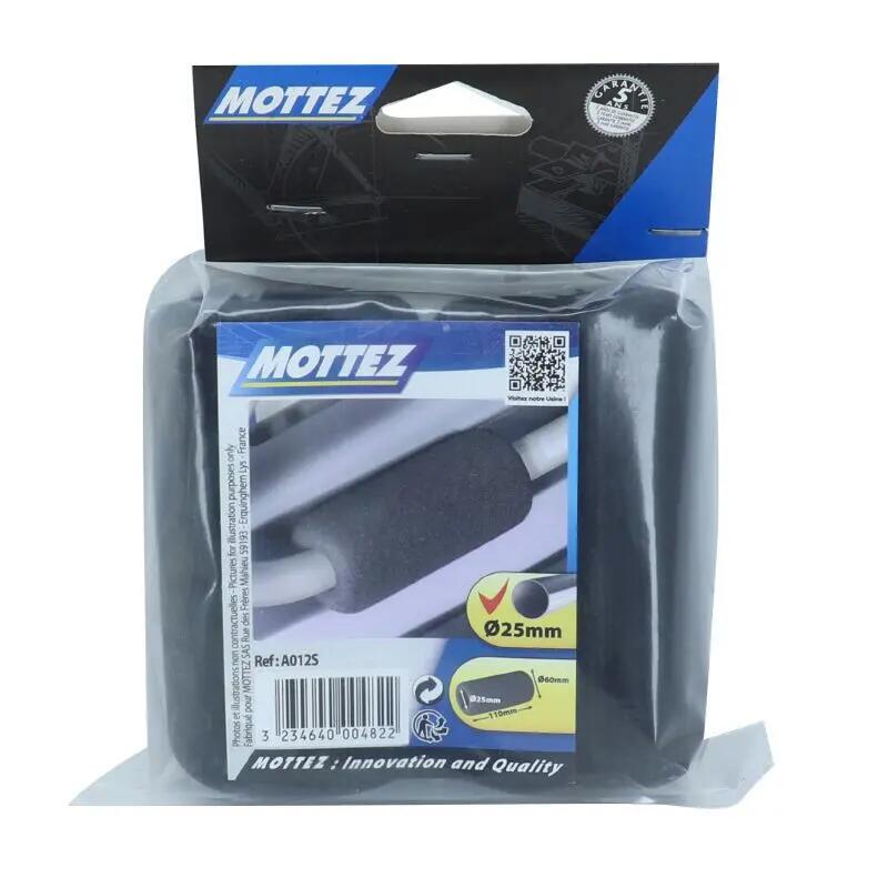 Paar schuimrubberen deurbeschermers velo op auto voor buis Mottez 2/2