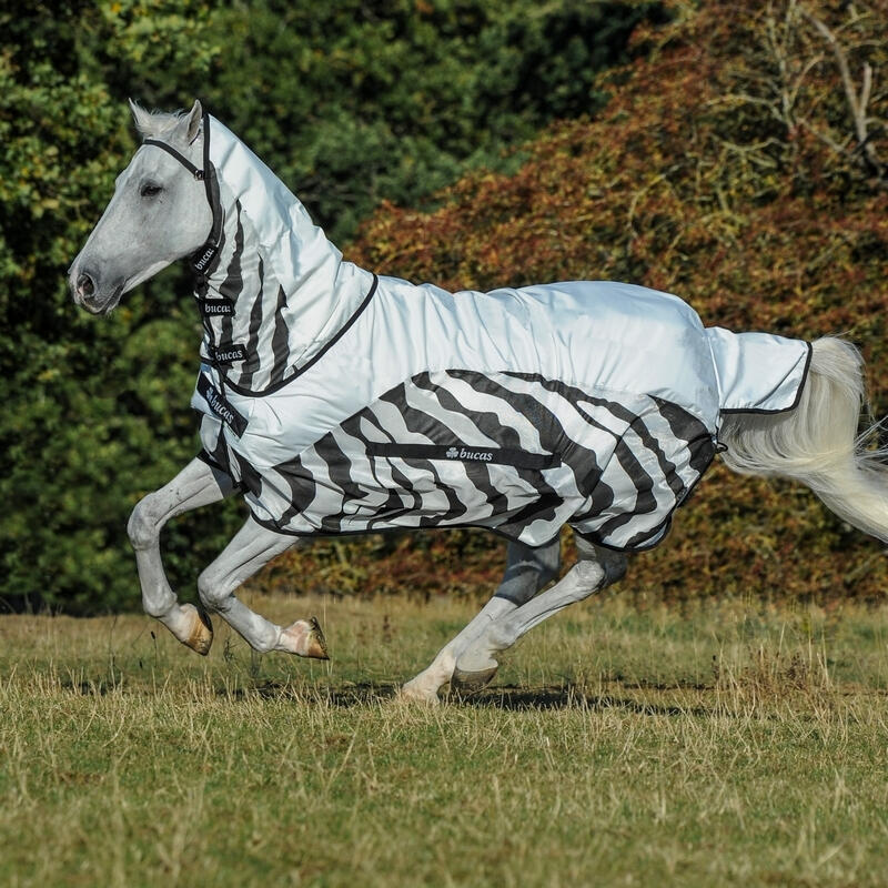 Wodoodporna derka dla koni Bucas Rain Zebra 2/3