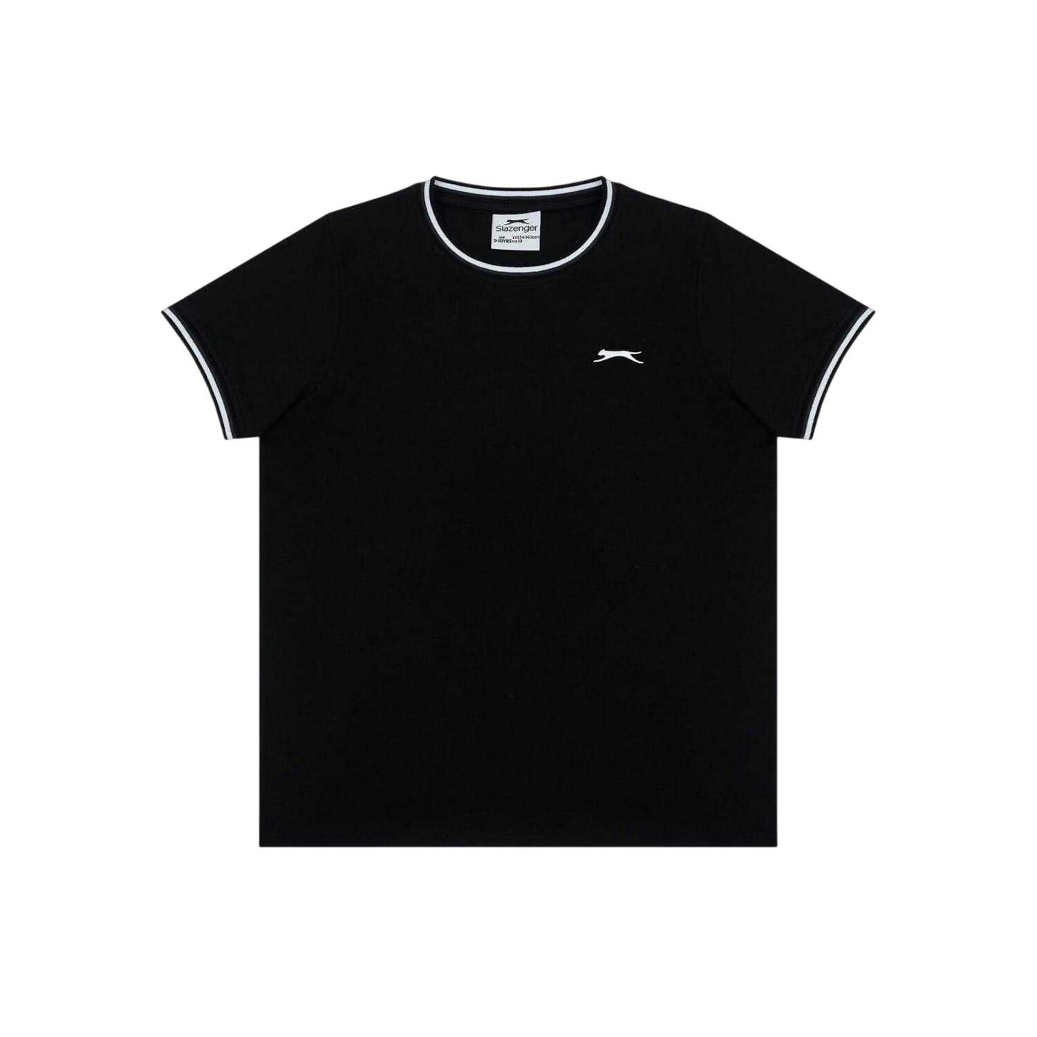 Slazenger Childrens/Kids Tipped Crew Neck T-Shirt