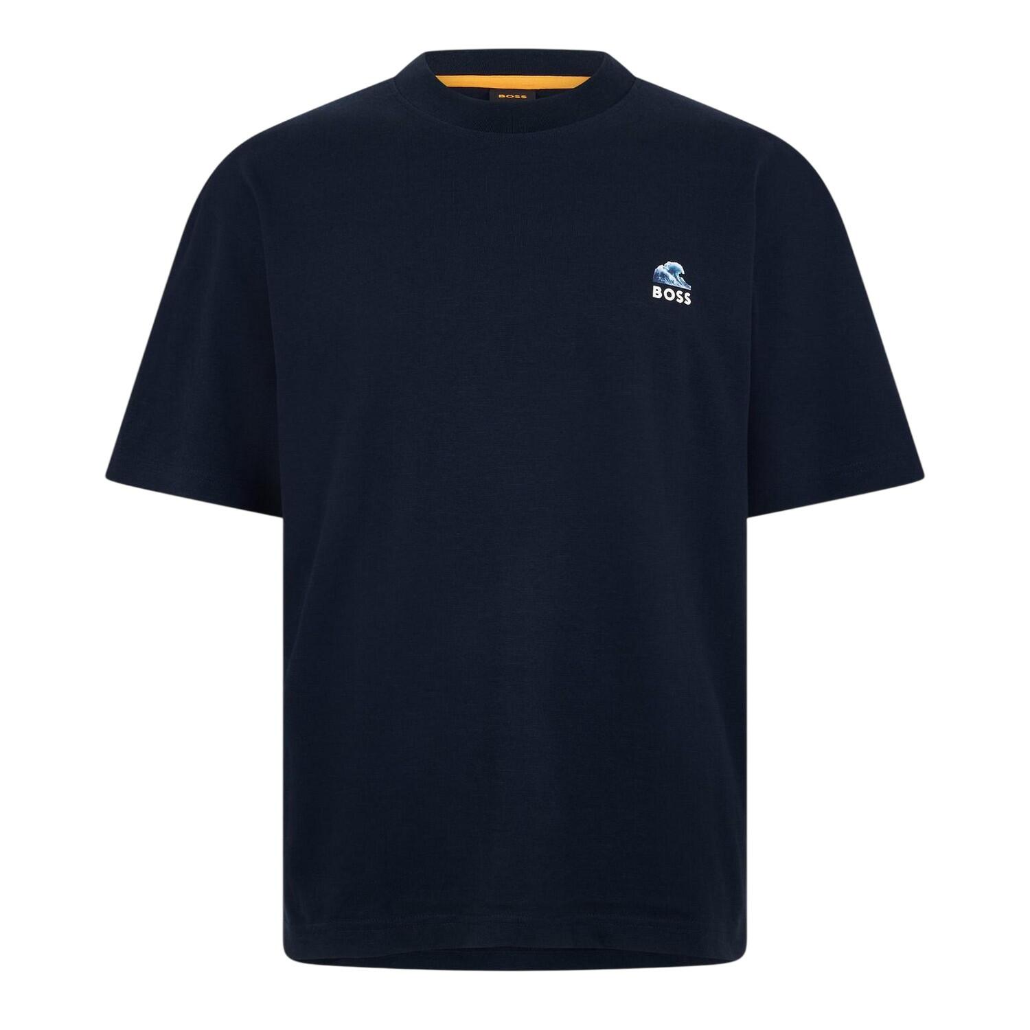 Boss Mens Embroidered Logo T-Shirt