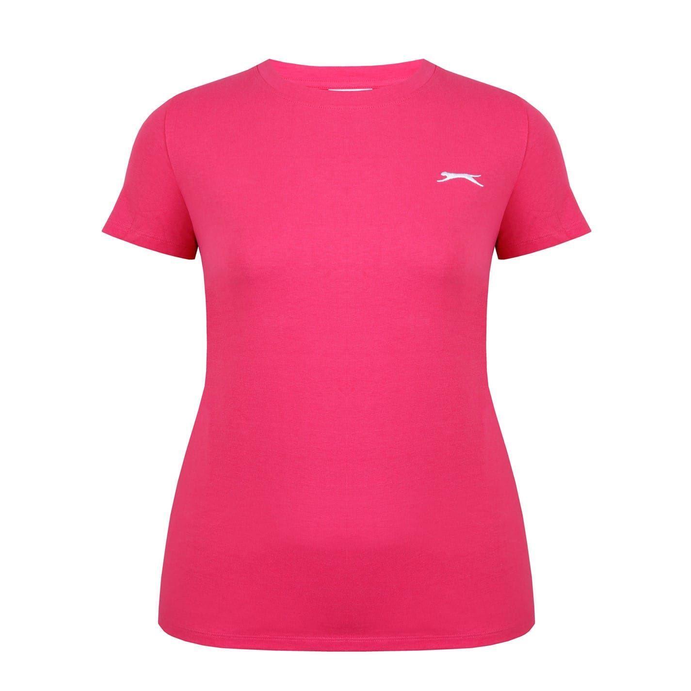 Slazenger Womens/Ladies Plain Crew Neck Fitted T-Shirt