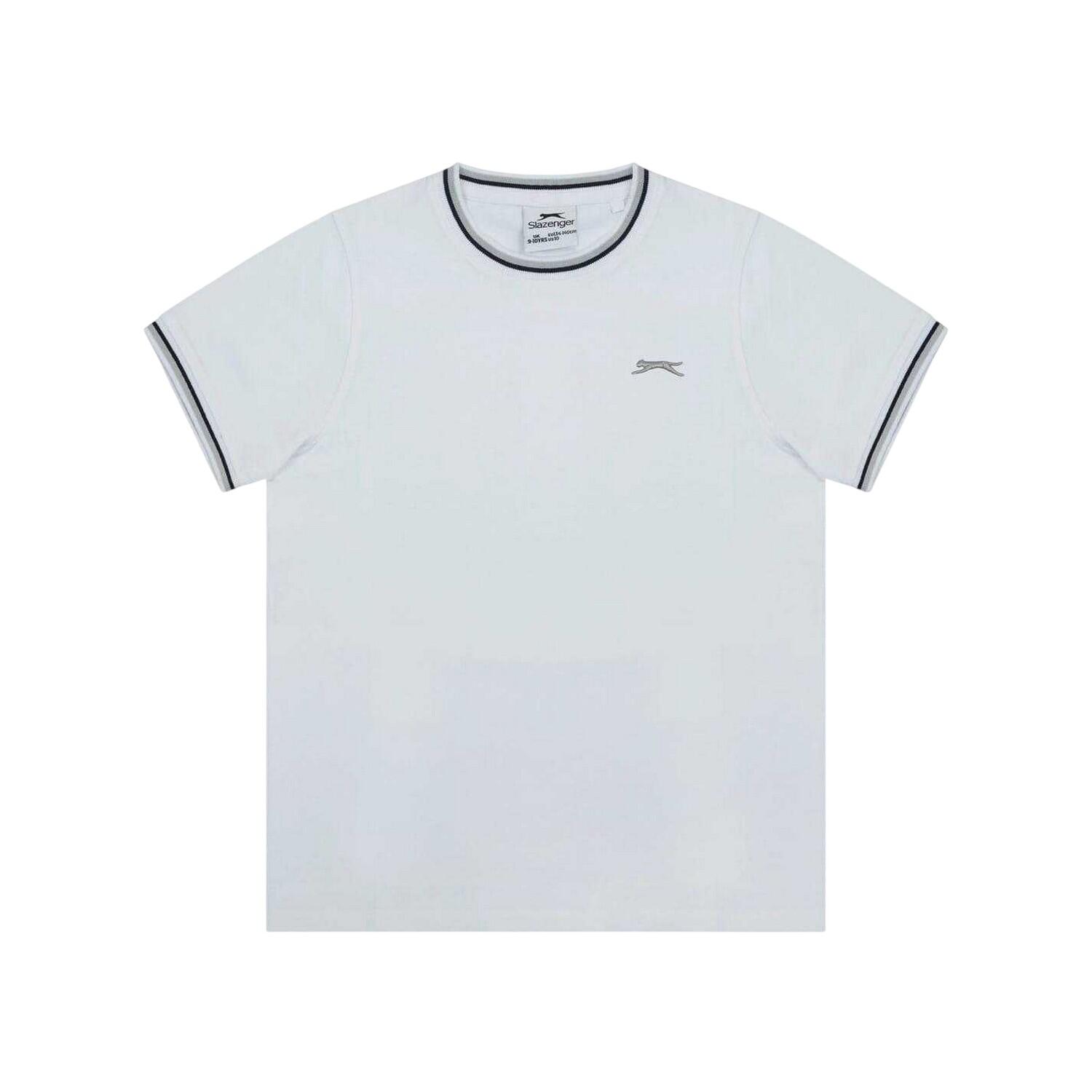 Slazenger Childrens/Kids Tipped Crew Neck T-Shirt