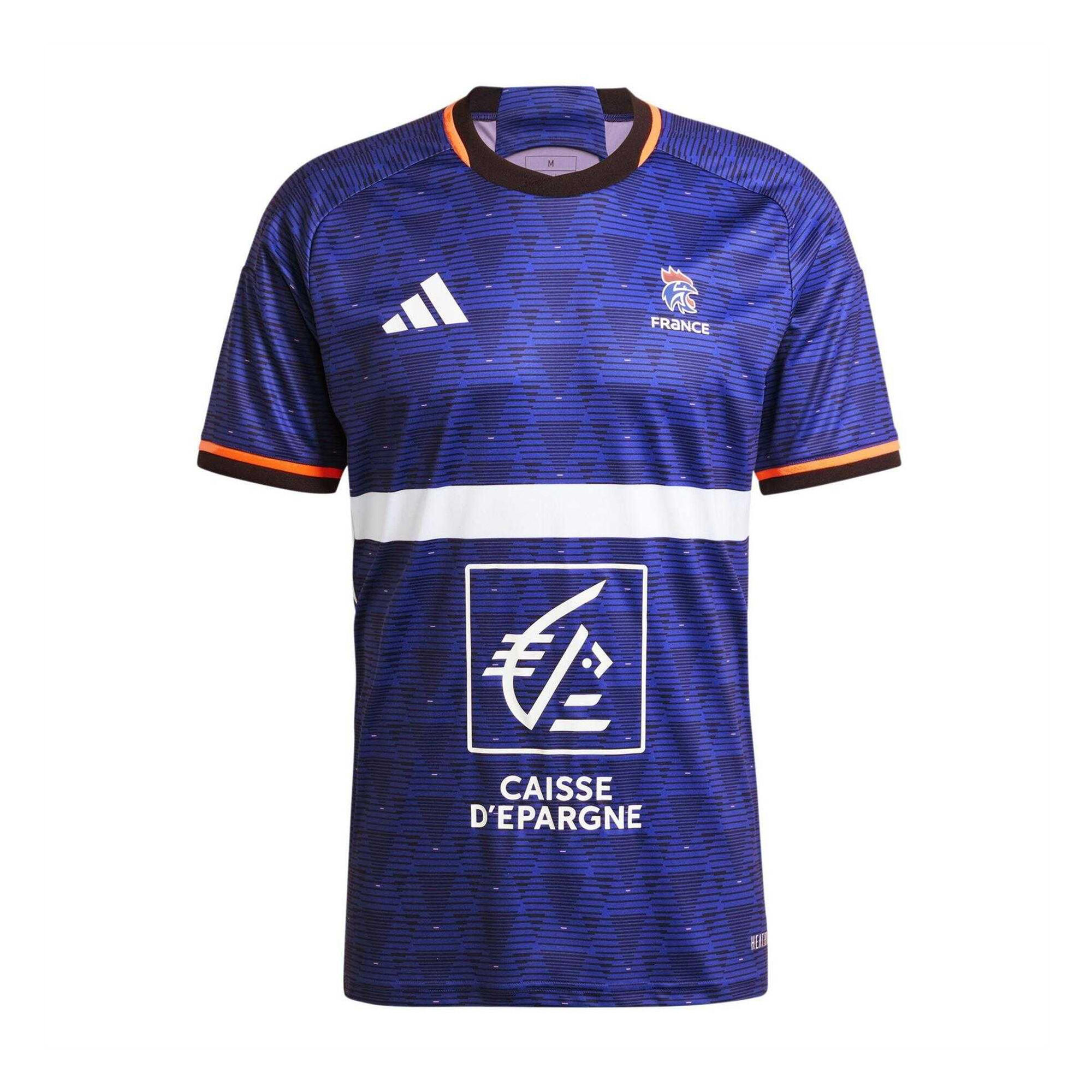 Adidas Mens France Short-Sleeved Handball Jersey