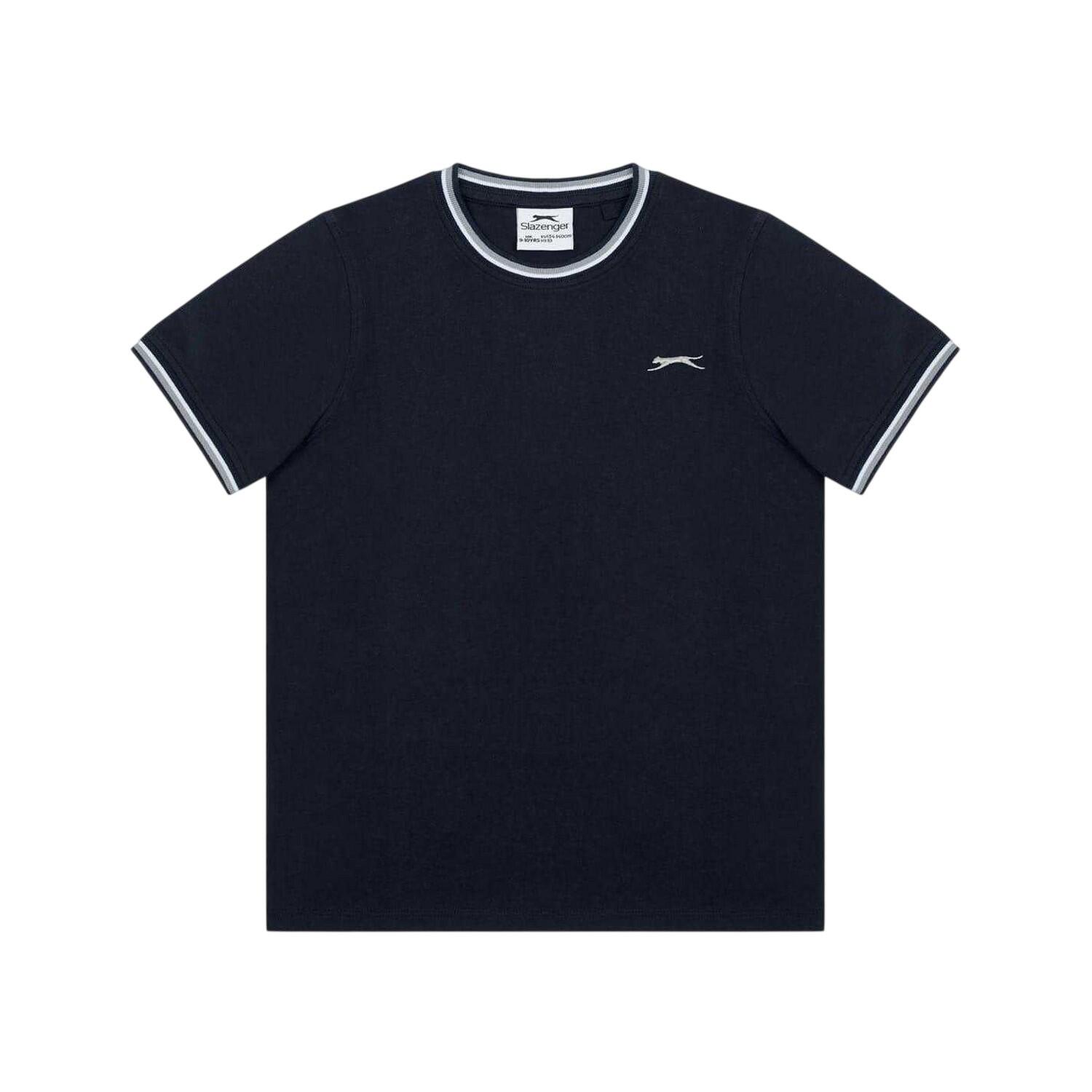 Slazenger Childrens/Kids Tipped Crew Neck T-Shirt